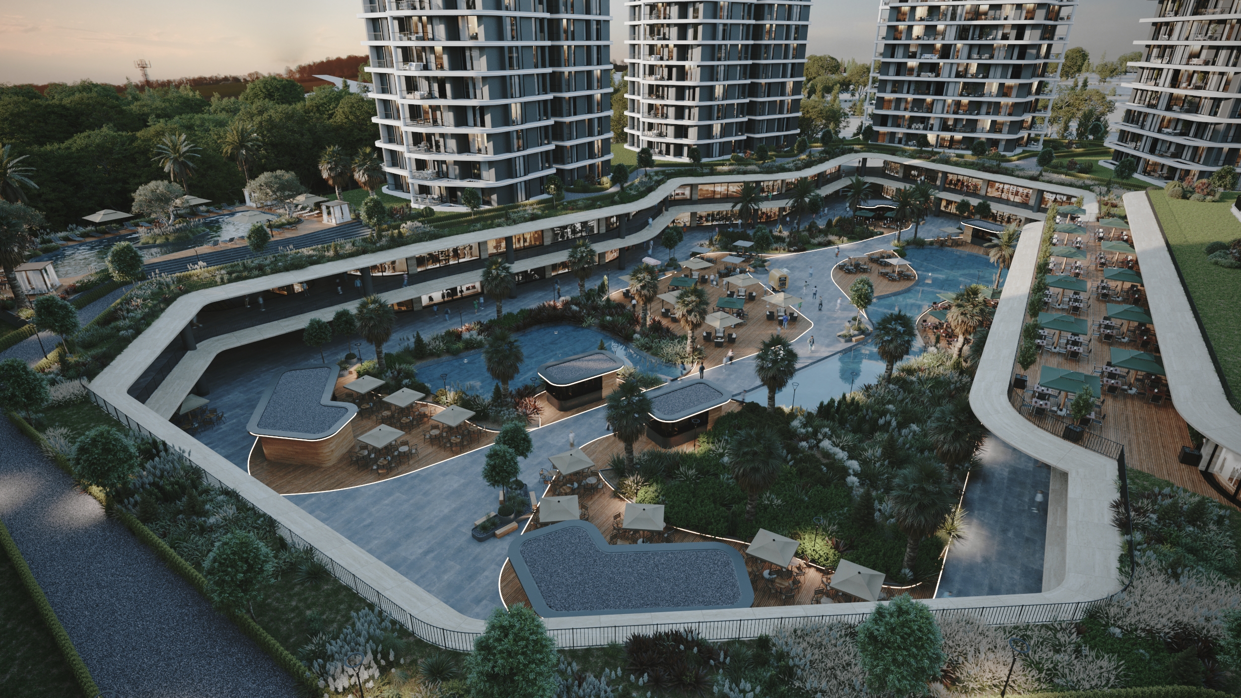 UBB Mersin Merko Konutları - Rezidans & Yaşam Alanı Dış Cephe Render